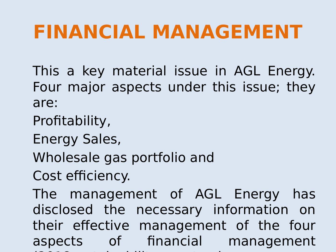 Analysis of Issues in AGL Energy Accounting Theory and Corporate