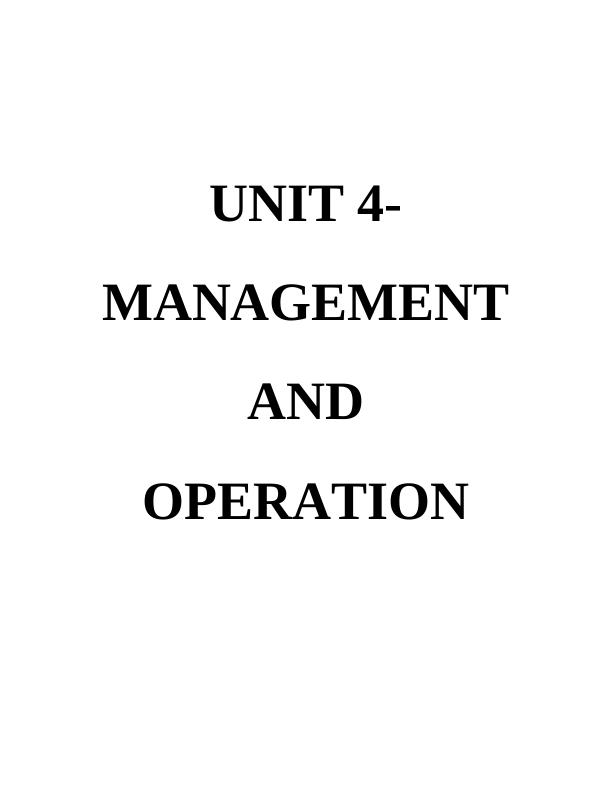 UNIT 4 Management and Operations - Tesco_1
