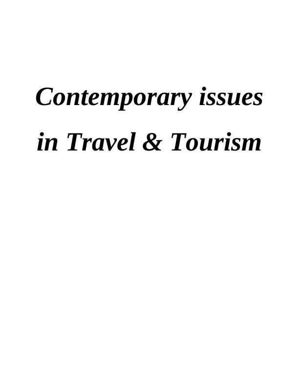 Contemporary Issues in Travel & Tourism_1