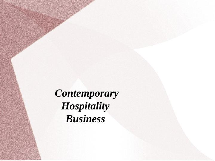 Contemporary Hospitality Business_1