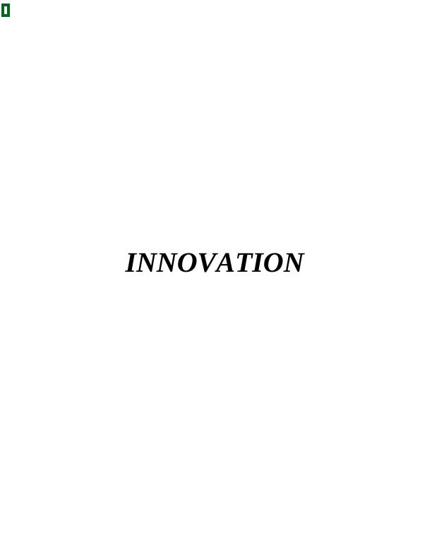 Importance of Innovation and Commercialisation - Assignment_1