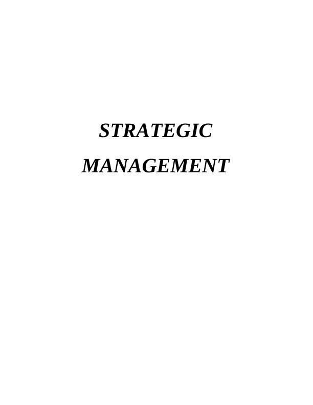 McKinsey 7S Model of Strategic Management : Report_1