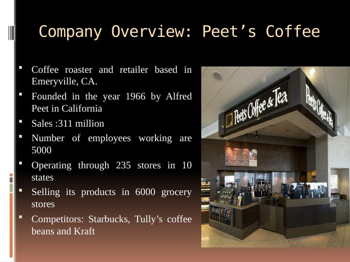 Marketing Plan for Peet's Coffee_3