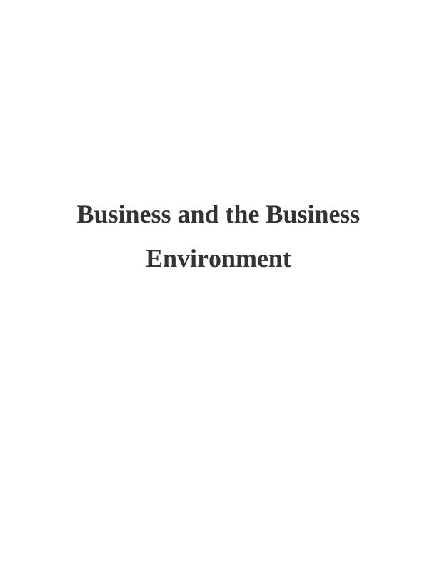 Various Types of Organizations and Their Purposes in Business Environment_1