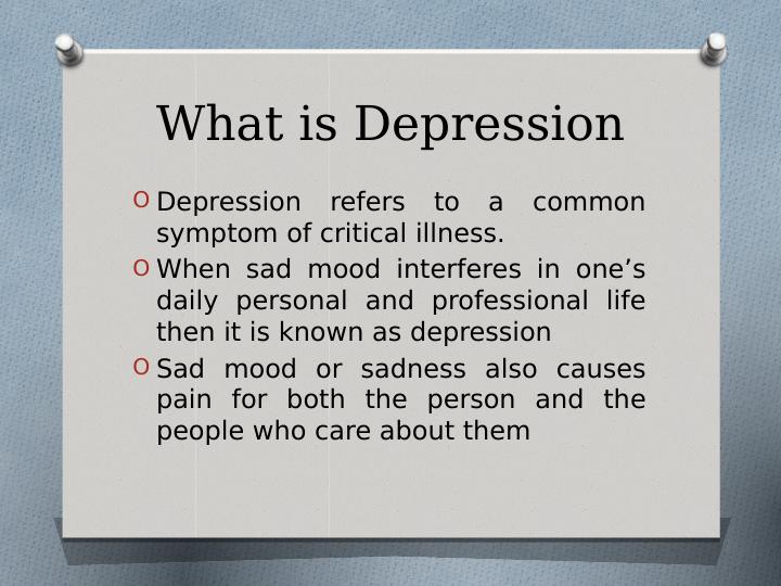 Depression the Psychological Disorder Presentation 2022_3