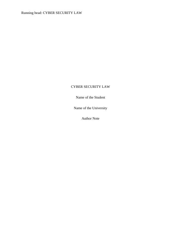 Cyber Security Law: Protecting Privacy and Security in Universities_1