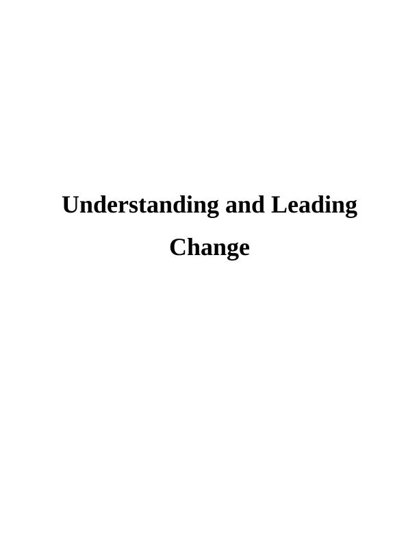 Understanding and Leading Change Essay of Volkswagen and Ford_1