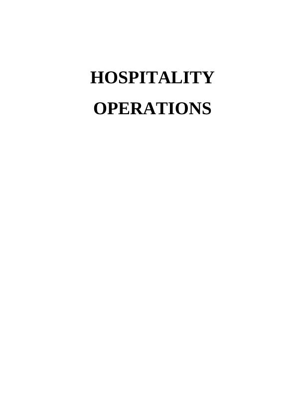 Menu Planning in Hospitality Operations Assignment_1