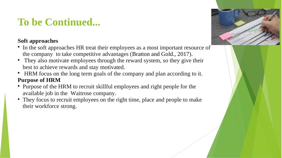 Importance of Human Resource Management in Achieving Competitive Advantages - A Case Study of Waitrose_4