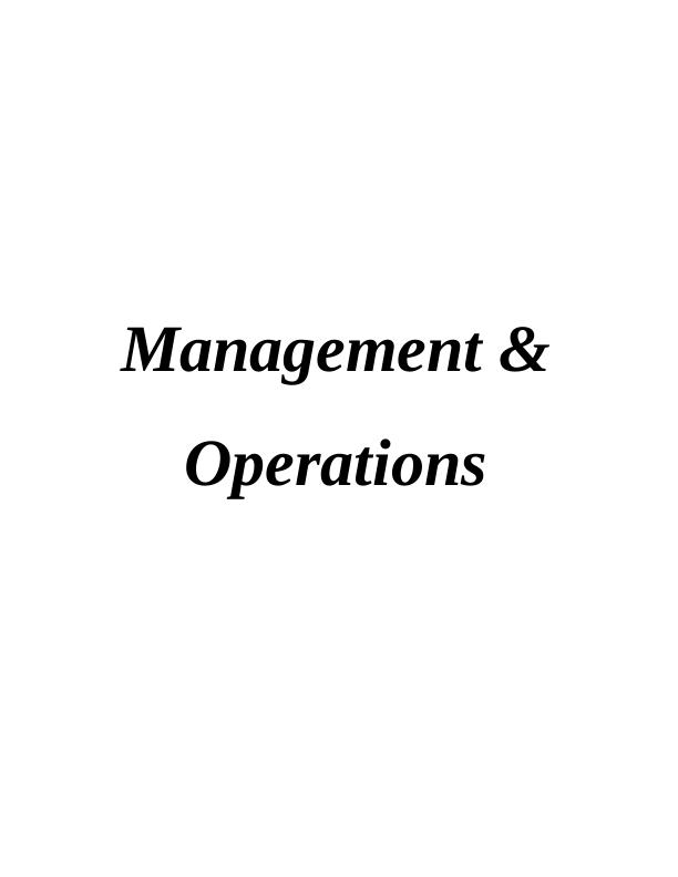 Management & Operations Assignment - Aldi_1