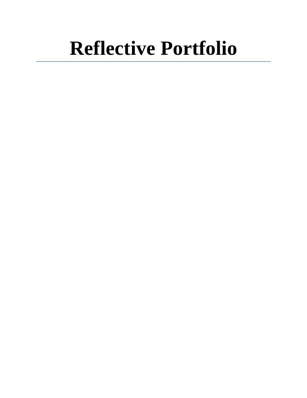 Reflective Portfolio Analysis 2022_1