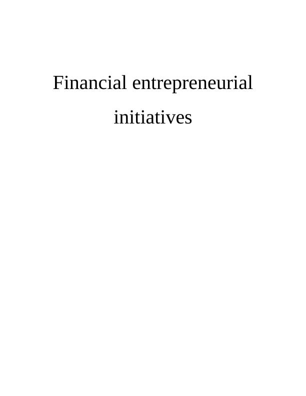 TABLE OF CONTENTS Rosetta Stone Financial entrepreneurial initiatives_1