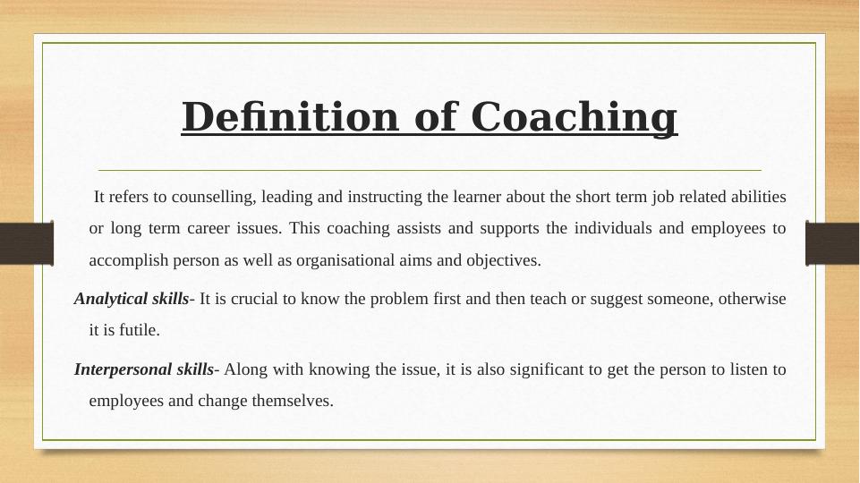 Learning and Development: Coaching Models and Self-Assessment Tools_4