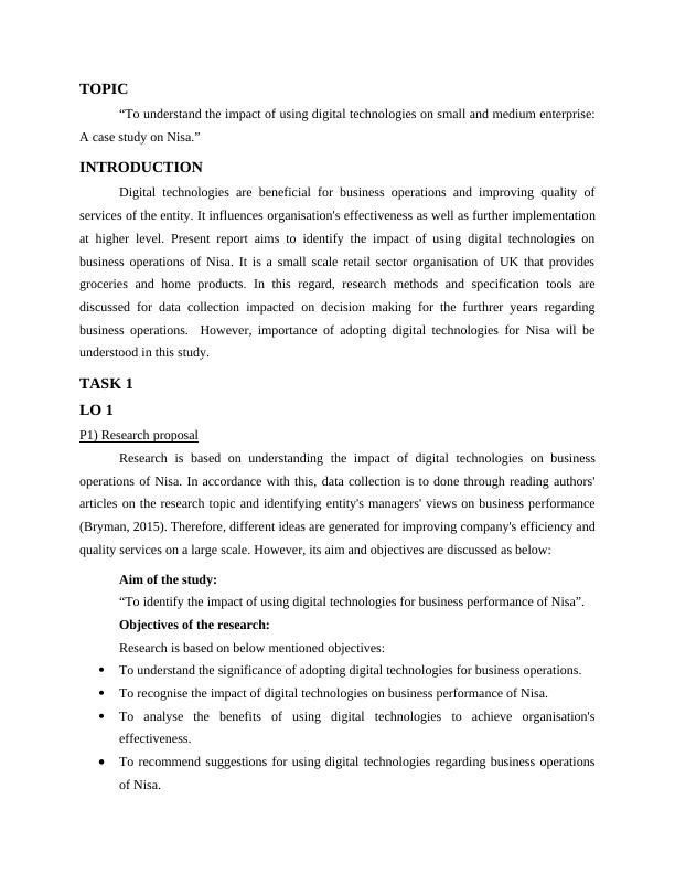 Report on Impact of Digital Technologies on Business - Nisa_5