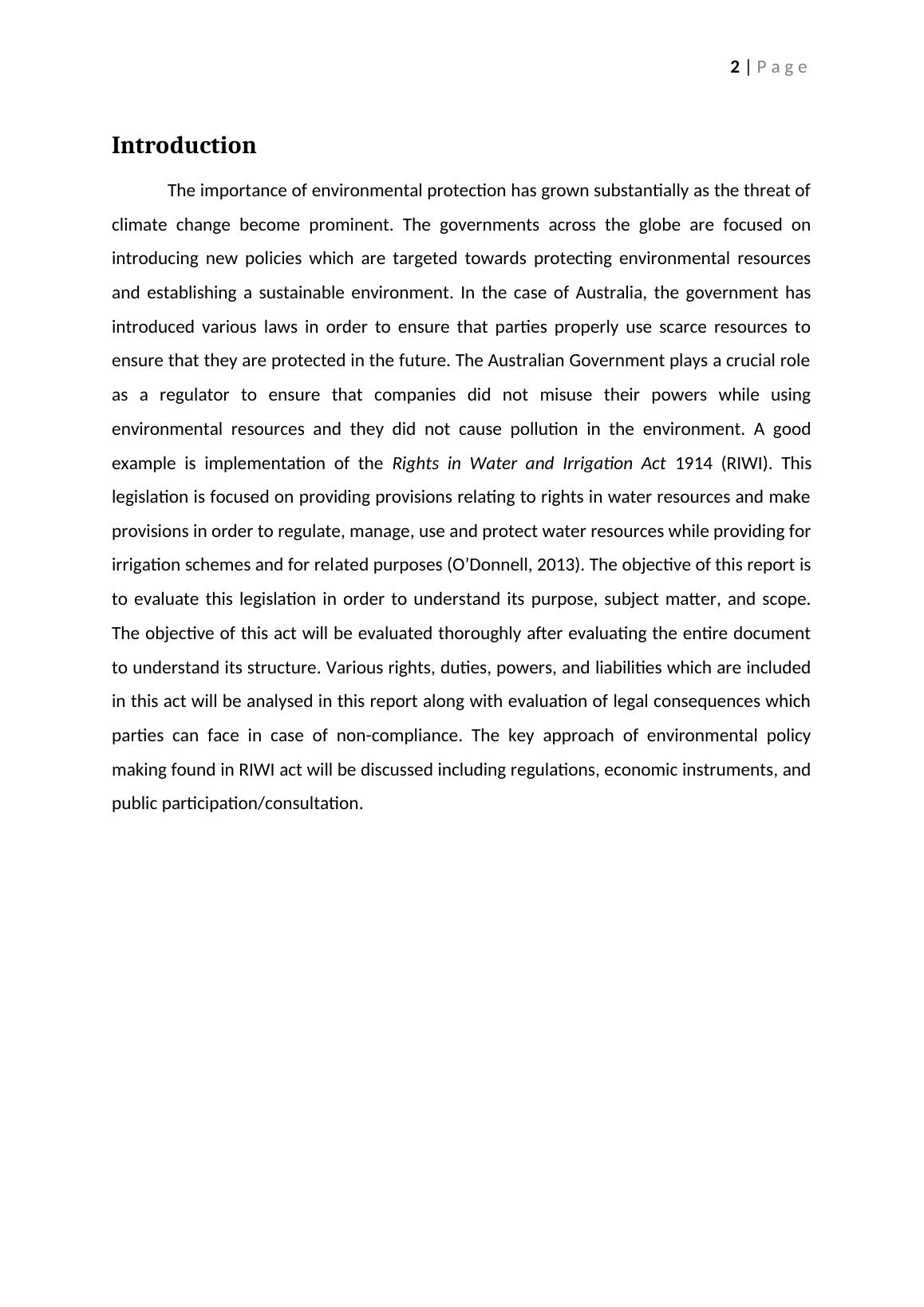 0Page. Law. Rights in Water and Irrigation Act 1914 (W