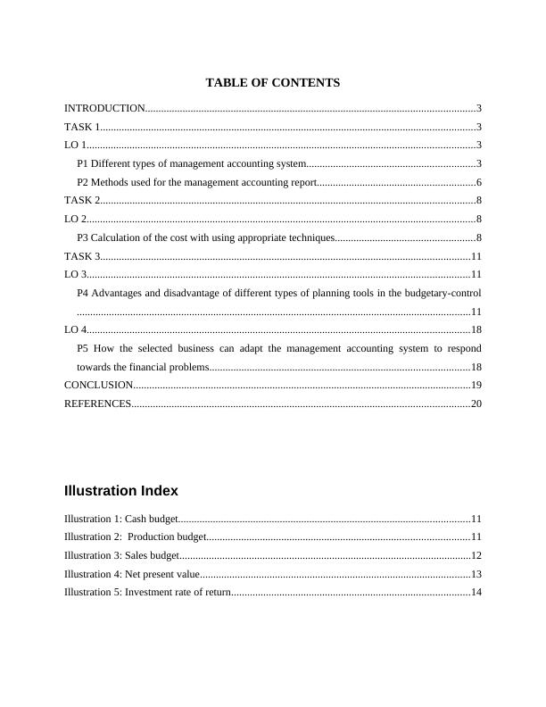 MANAGEMENT ACCOUNTING TABLE OF CONTENTS INTRODUCTION_2