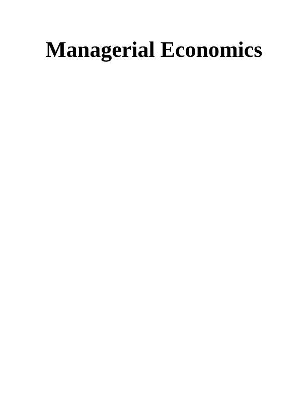 Vertical Integration in Managerial Economics_1