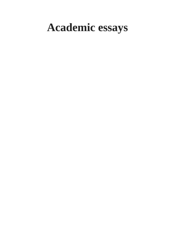 Academic Essays Assignment_1