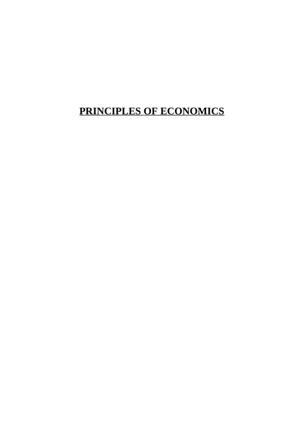 Report On Principles Of Economics - Market Price & Quantity Demanded_1