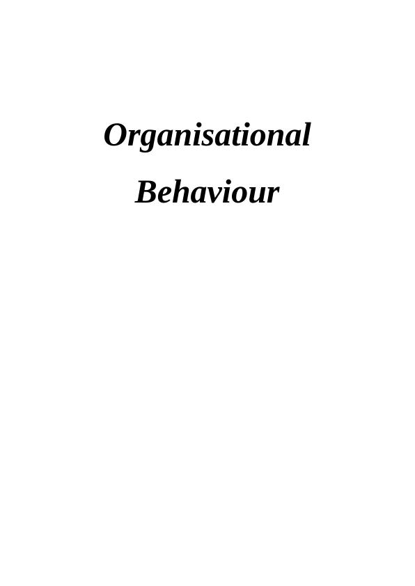 Influence of Organisational Culture, Power, and Politics on Behaviour and Performance_1