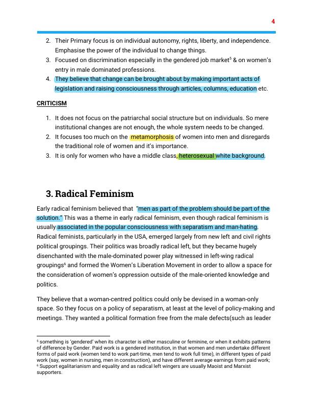 Feminist Theories and Practice | Gender Studies_4