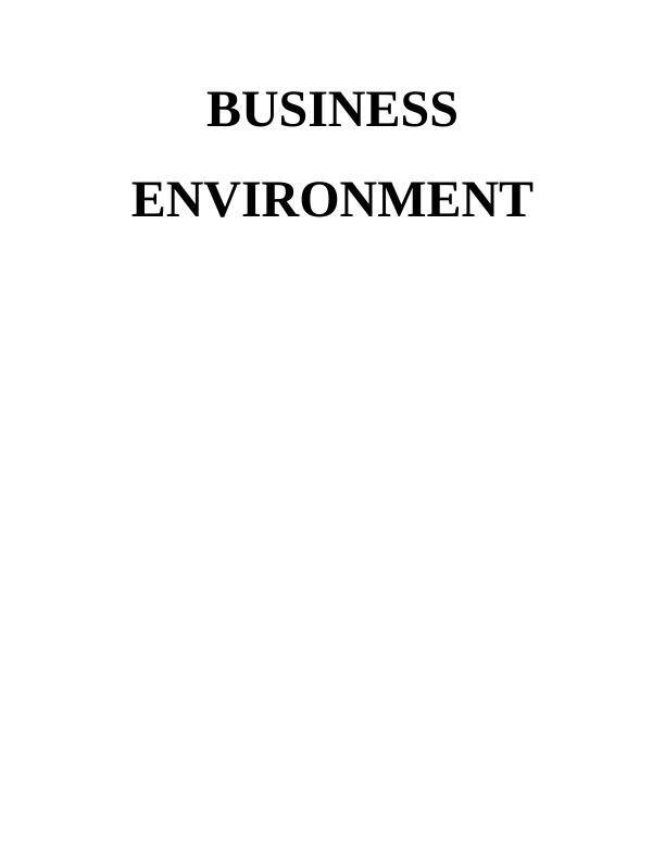 Business Environment Assignment  - Hilton Hotel_1