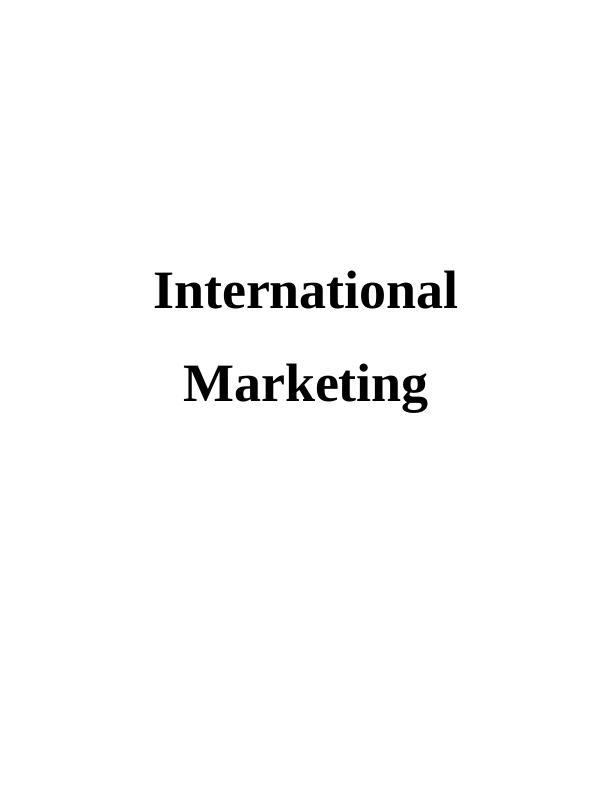 Impact of Globalisation on International Marketing_1