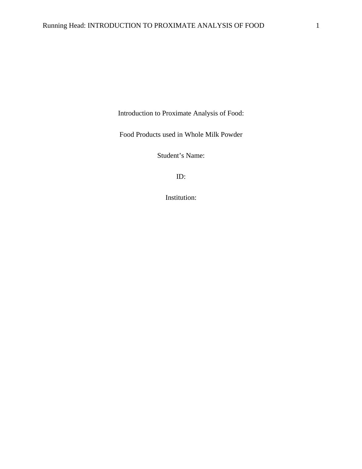 introduction-to-proximate-analysis-of-food-assignment-pdf