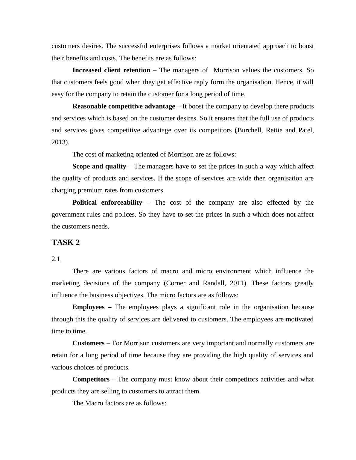 Morrisons Marketing Strategy & Principles