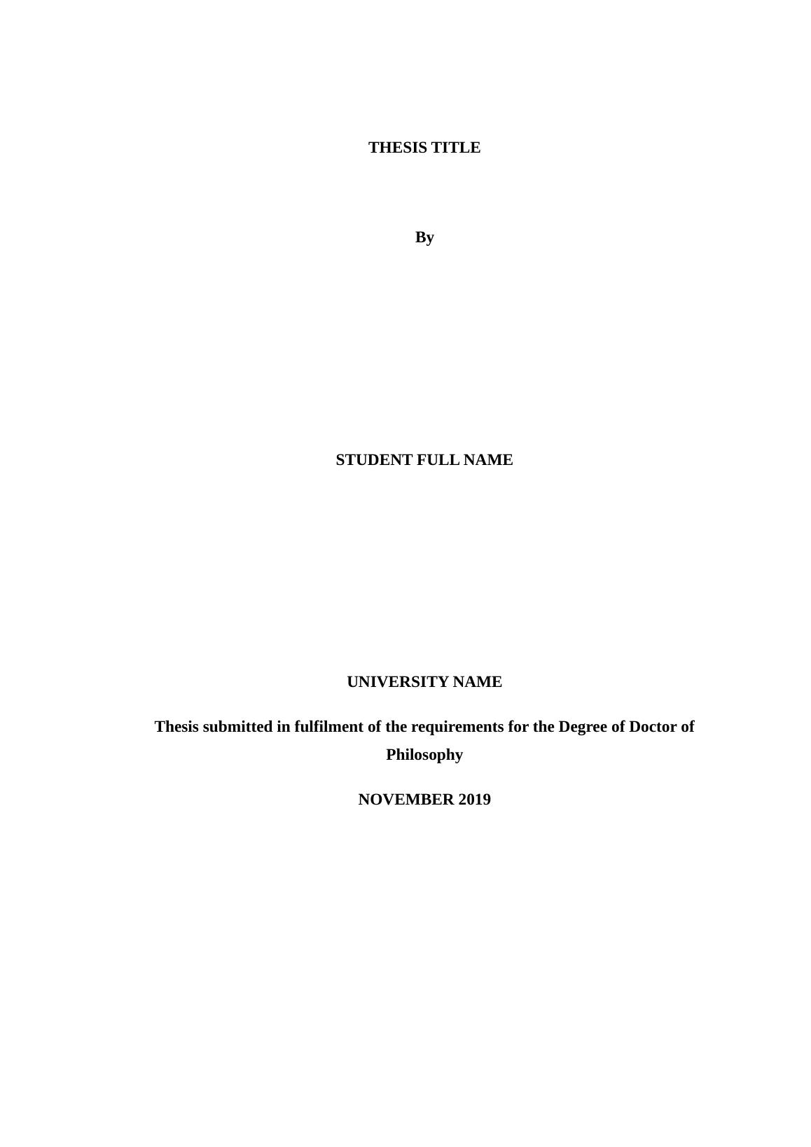 assessment thesis title