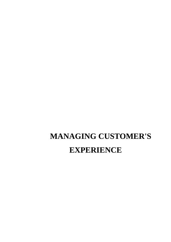 Managing Customer's Experience_1