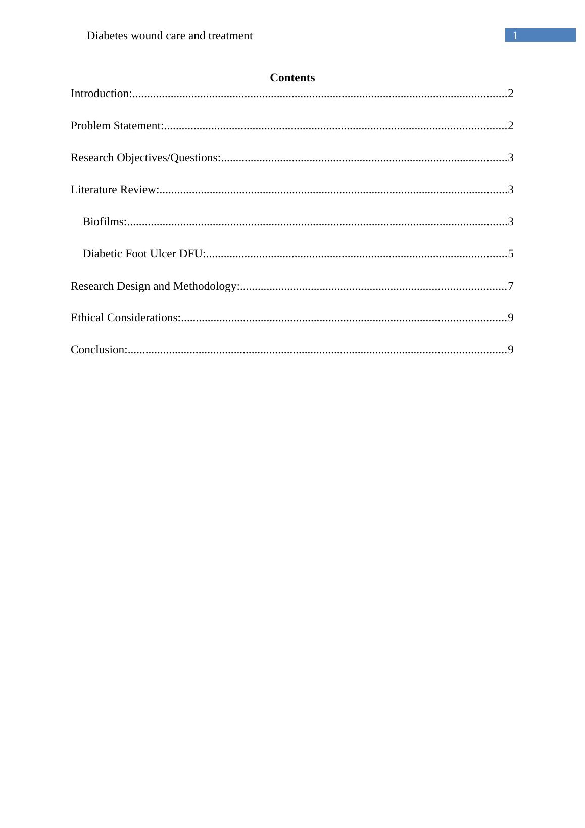 Diabetic Wound Care Assignment
