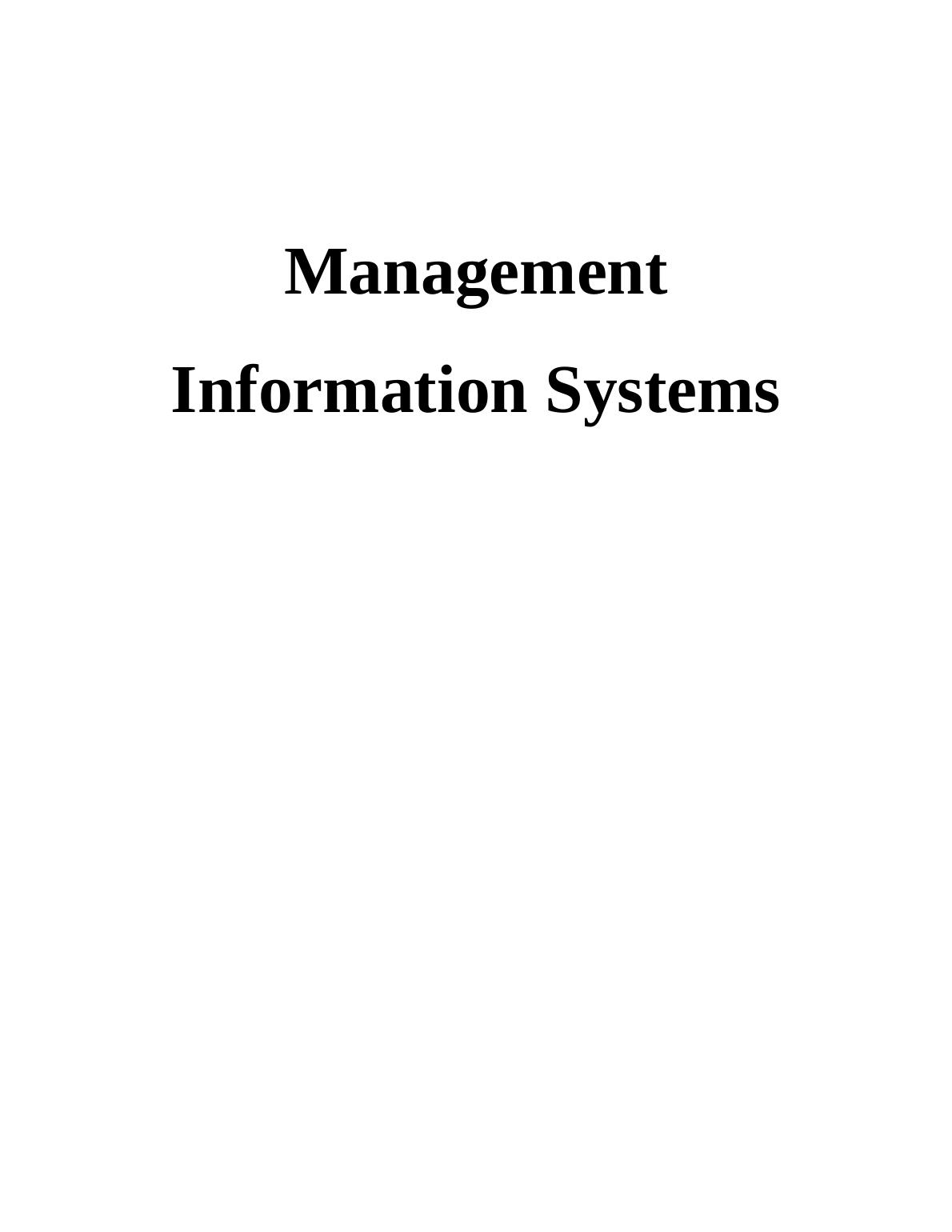 management information system assignment pdf