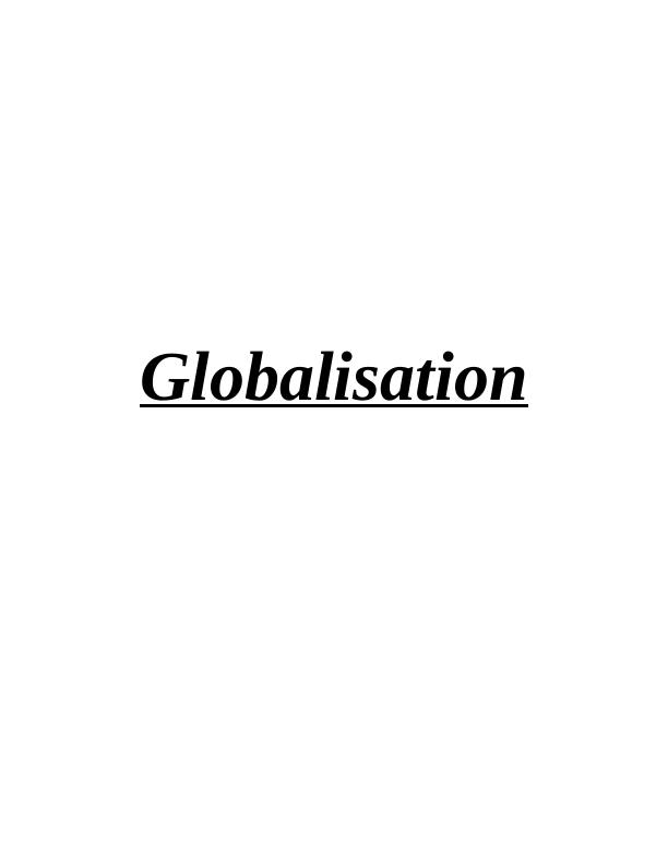 Globalisation: Opportunities and Challenges for Multinational Corporations_1