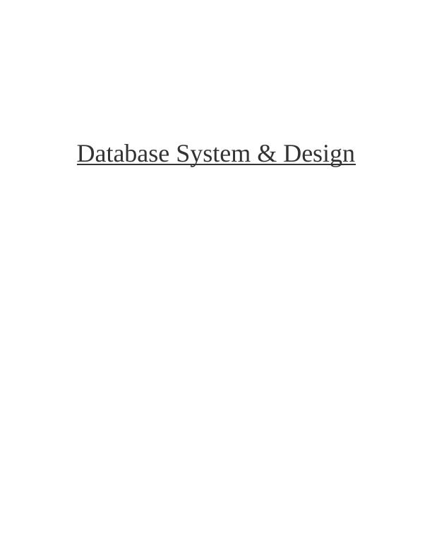Database System & Design Assignment - Redberry_1