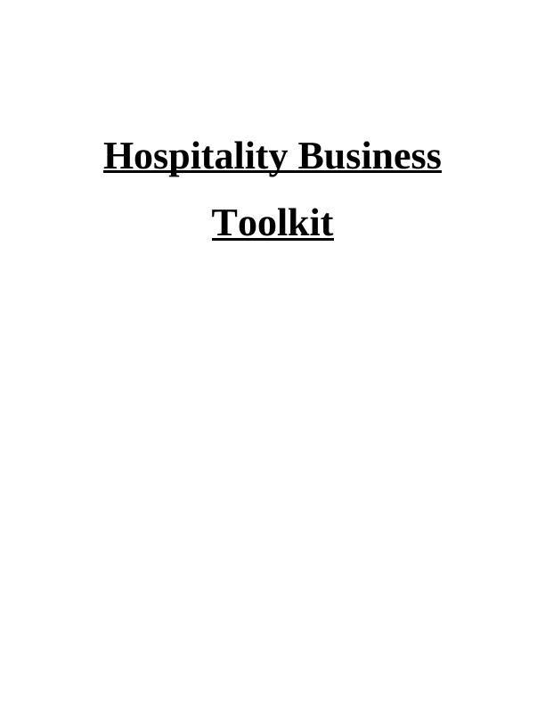 Hospitality Business Toolkit Assignment - sweet and sour restaurant_1