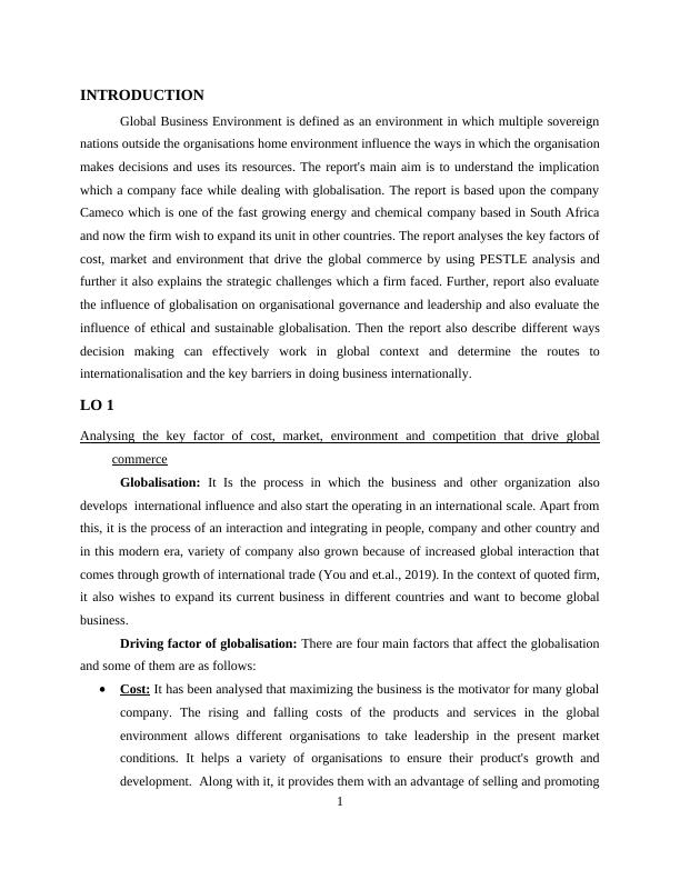 PDF Global Business Environment - Assignment_3