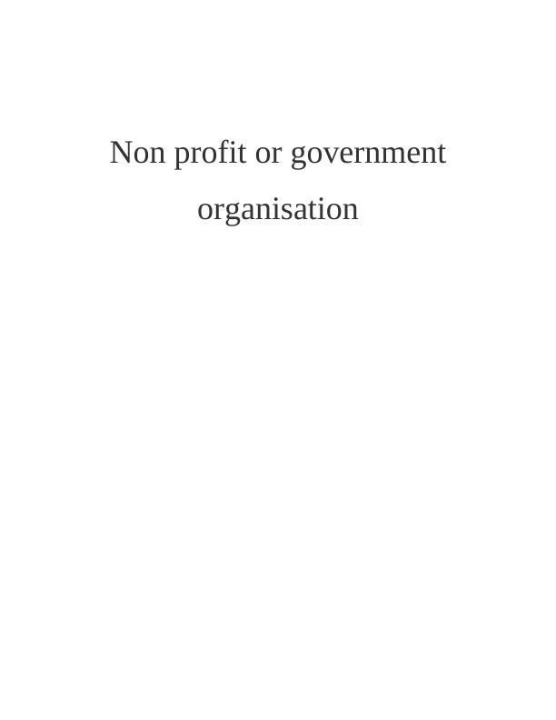 Impact of Environmental Factors on Non-Profit Organization CARE Australia_1