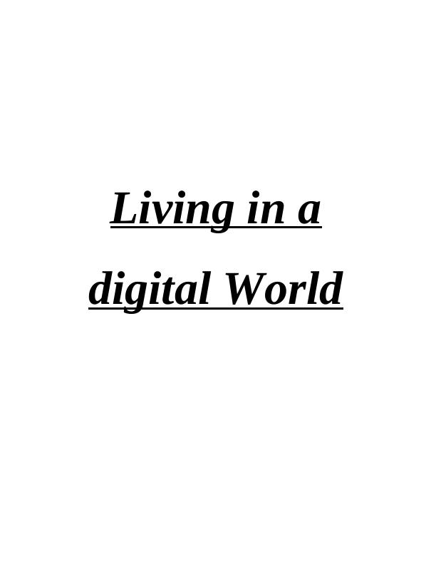 Assignment on Meaning and Importance of Digital World_1