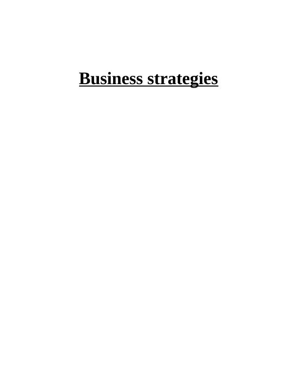 Business Strategies Assignment - Vodafone_1