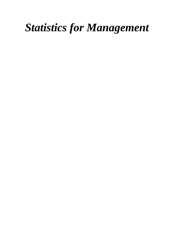 Statistics for Management - Introduction_1