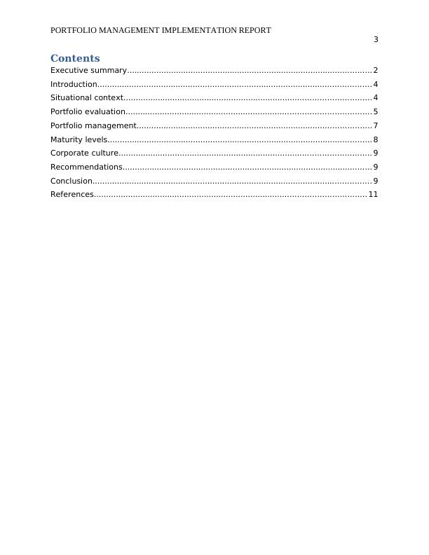 Portfolio Management Implementation Report 2022_3
