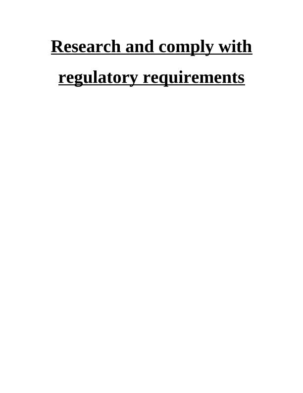 Compliance with Regulatory Requirements in Business Operations_1