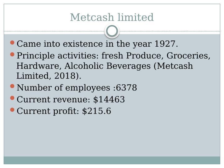 Analysis of Metcash Limited: Revenue Recognition Policy, Valuation of Plant Property and Equipment, Auditors and Audit Firm, Sustainability Initiatives, Profitability, Leverage and Efficiency Ratios_2