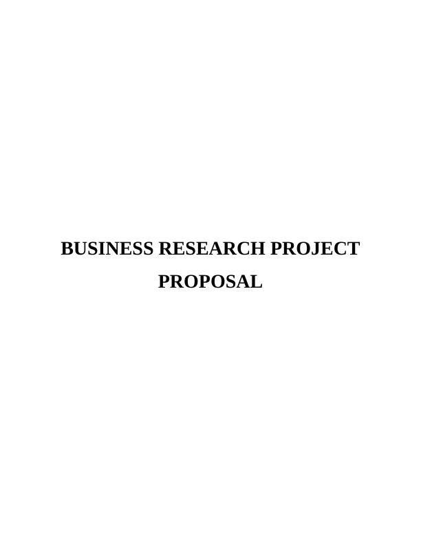 assignment on business proposal