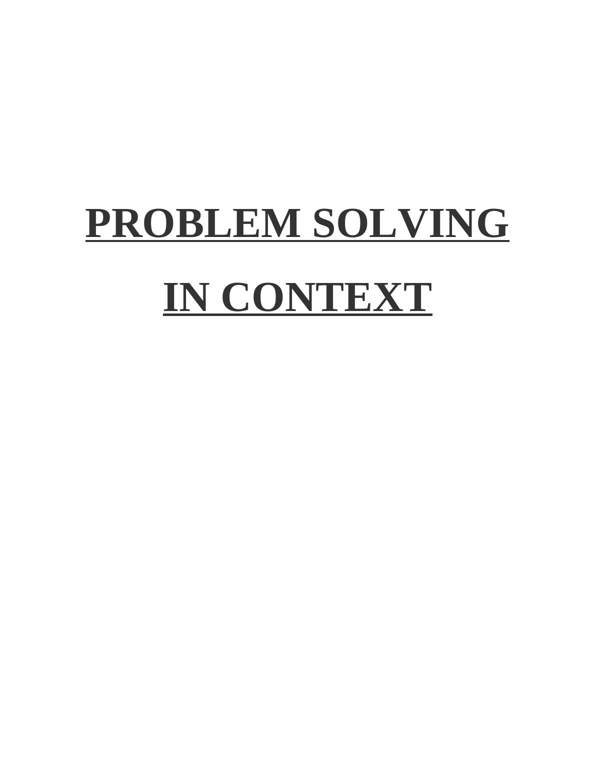 solving problem of educational context questions and answers