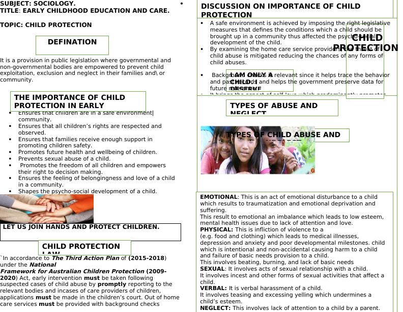 Importance of Child Protection in Early Childhood Education and Care_1