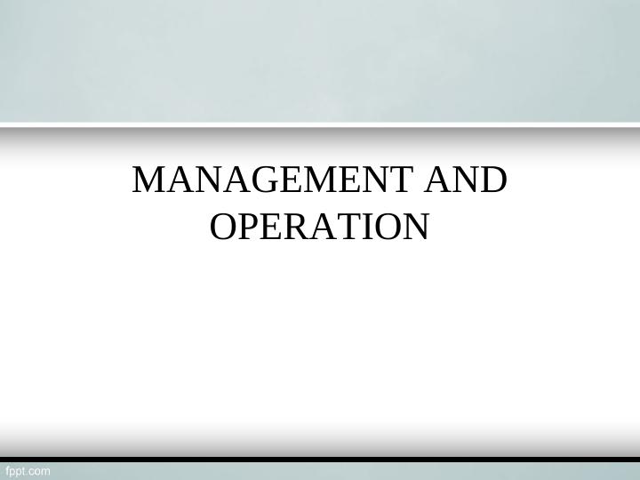 Management and Operation_1