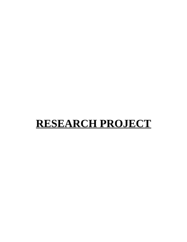 Research Project TABLE OF CONTENTS TASK 11_1