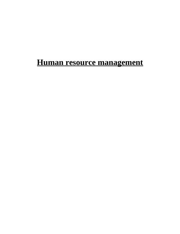 Human Resource Management - Assignment (Docs)_1